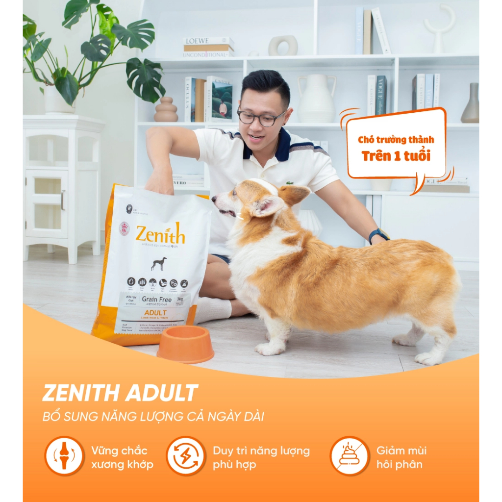 Thức ăn hạt mềm Zenith cho chó trưởng thành - 1.2kg 3