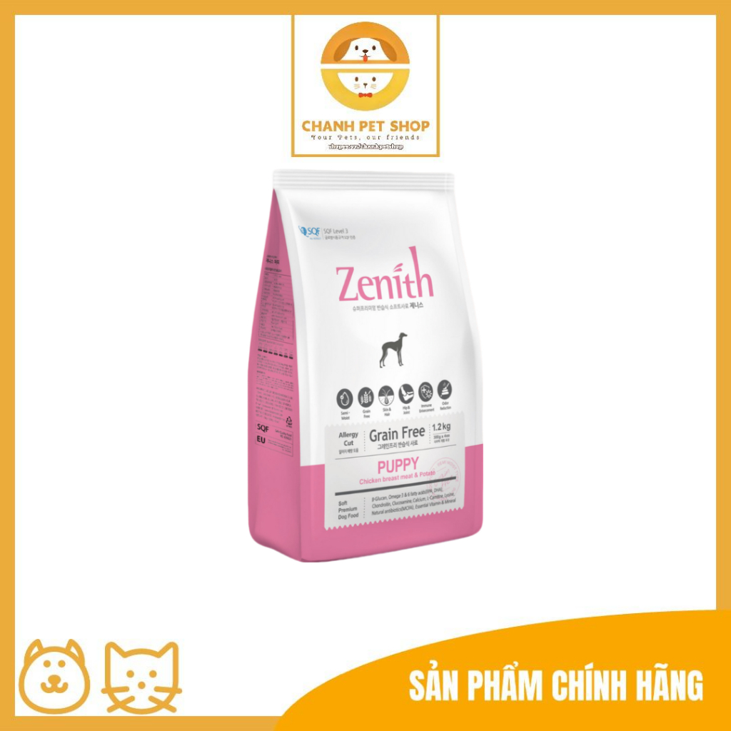 Thức ăn hạt mềm Zenith cho chó con - 1.2kg