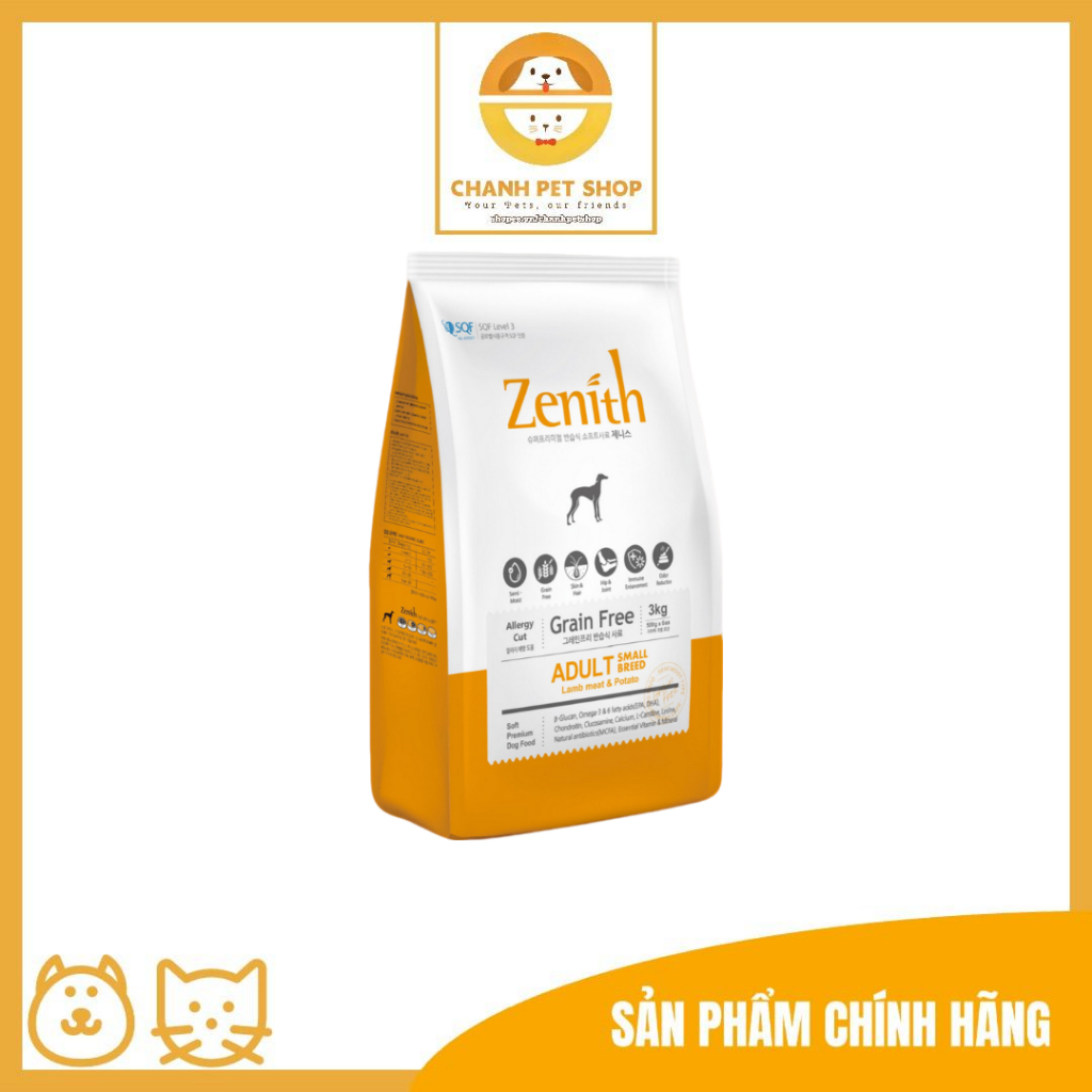 Thức ăn hạt mềm Zenith cho chó trưởng thành - 1.2kg