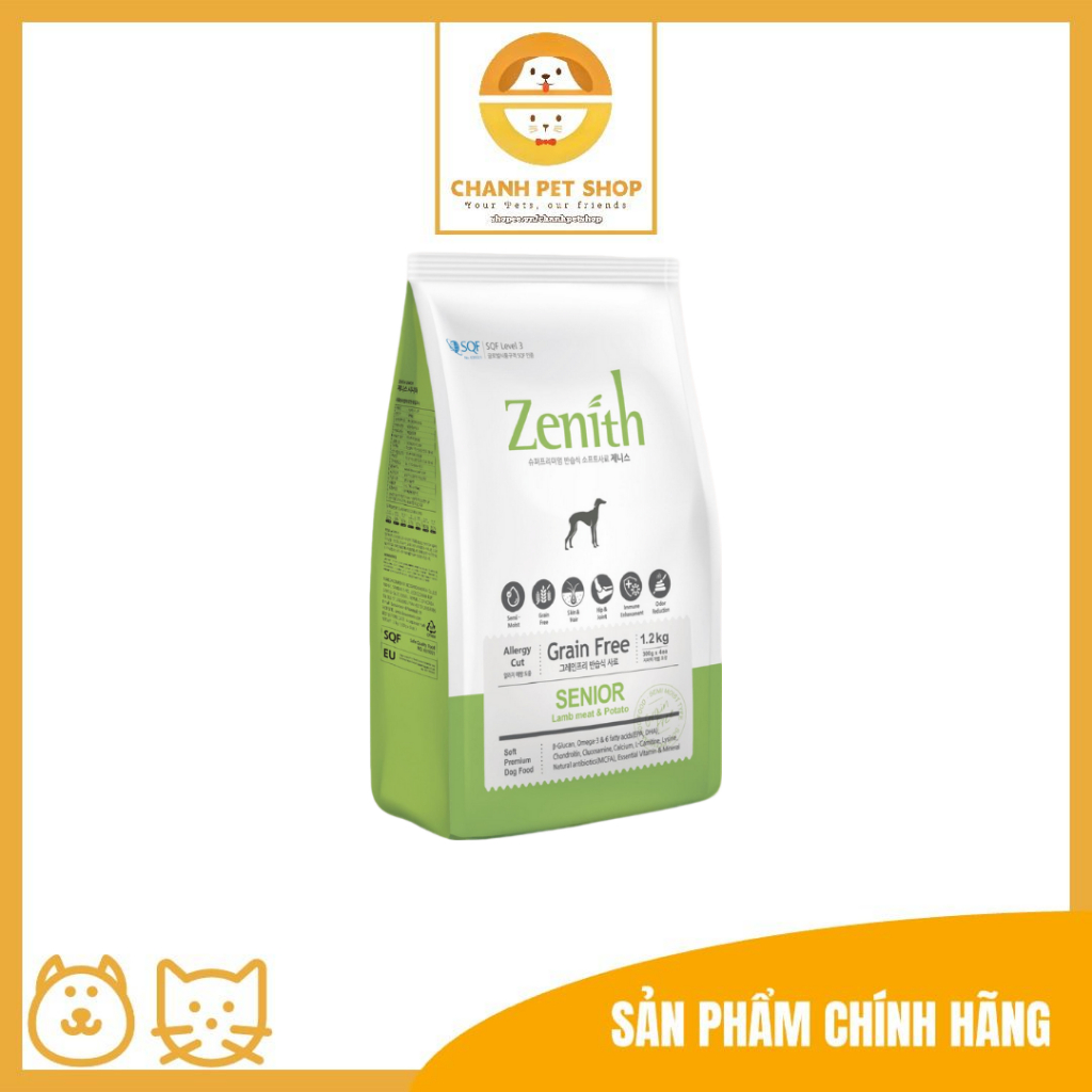 Thức ăn hạt mềm Zenith cho chó già - 1.2kg