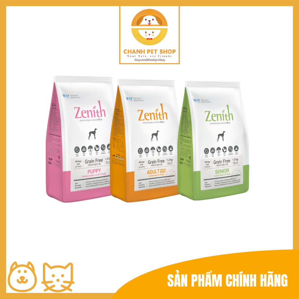 Thức ăn hạt mềm Zenith cho chó già - 1.2kg 3
