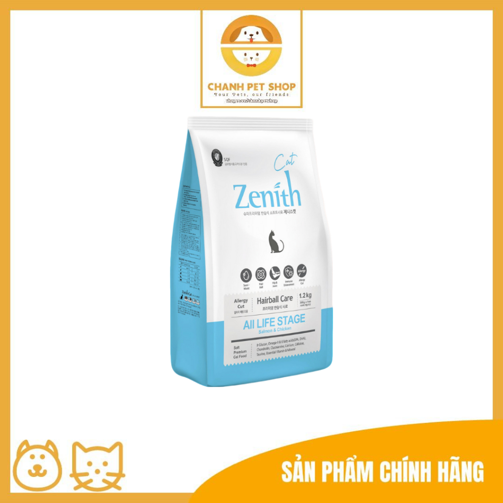 Thức ăn hạt mềm Zenith cho mèo (Hairball) - 1.2kg