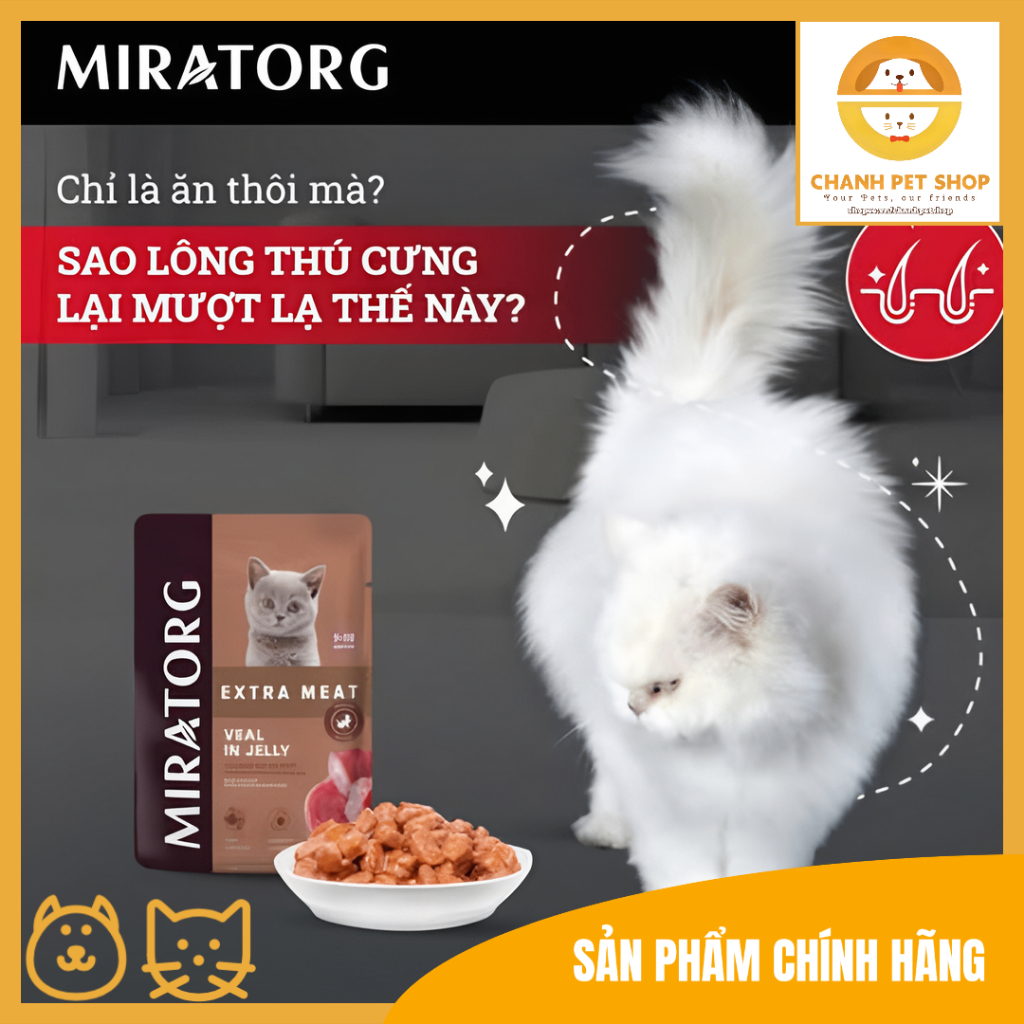 Thức ăn ướt Miratorg cho mèo con - 80g