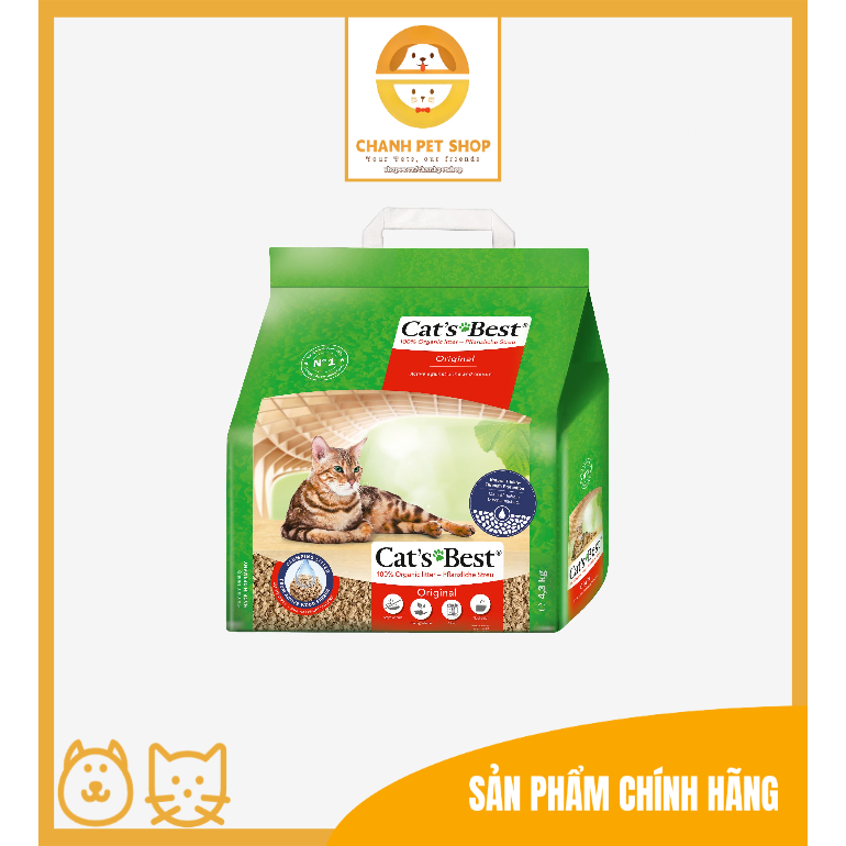 Cát vệ sinh hữu cơ siêu thấm hút Cat's Best Sensitive - 8L 5