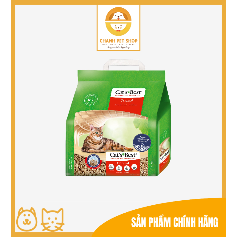 Cát vệ sinh hữu cơ siêu thấm hút Cat's Best Sensitive - 8L 6