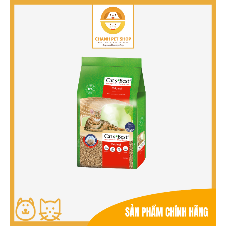 Cát vệ sinh hữu cơ siêu thấm hút Cat's Best Sensitive - 8L 8