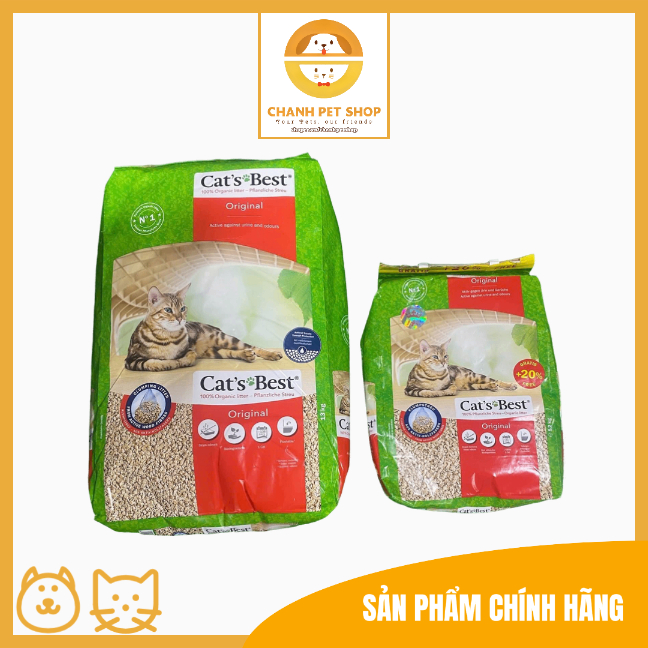 Cát vệ sinh hữu cơ siêu thấm hút Cat's Best Sensitive - 8L 9