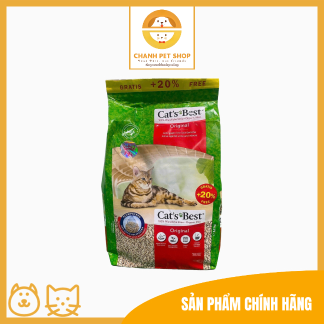 Cát vệ sinh hữu cơ siêu thấm hút Cat's Best Sensitive - 8L 10