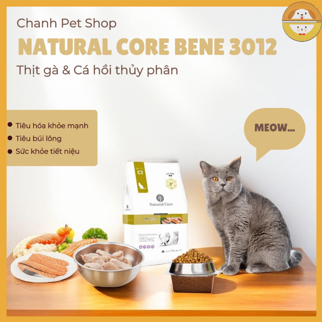 Thức ăn đa đạm cho mèo Natural Core - 1kg 3