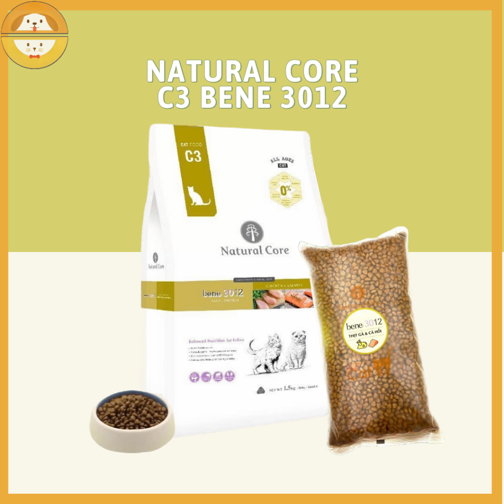 Thức ăn đa đạm cho mèo Natural Core - 1kg 4